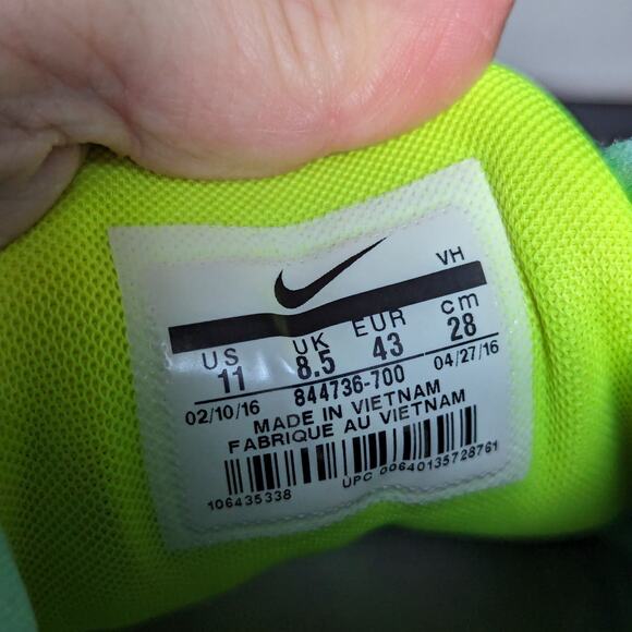 Nike Lunarstelos Running Shoes Sneakers 844736-700 Volt Sportswear Activewear - Picture 6 of 7